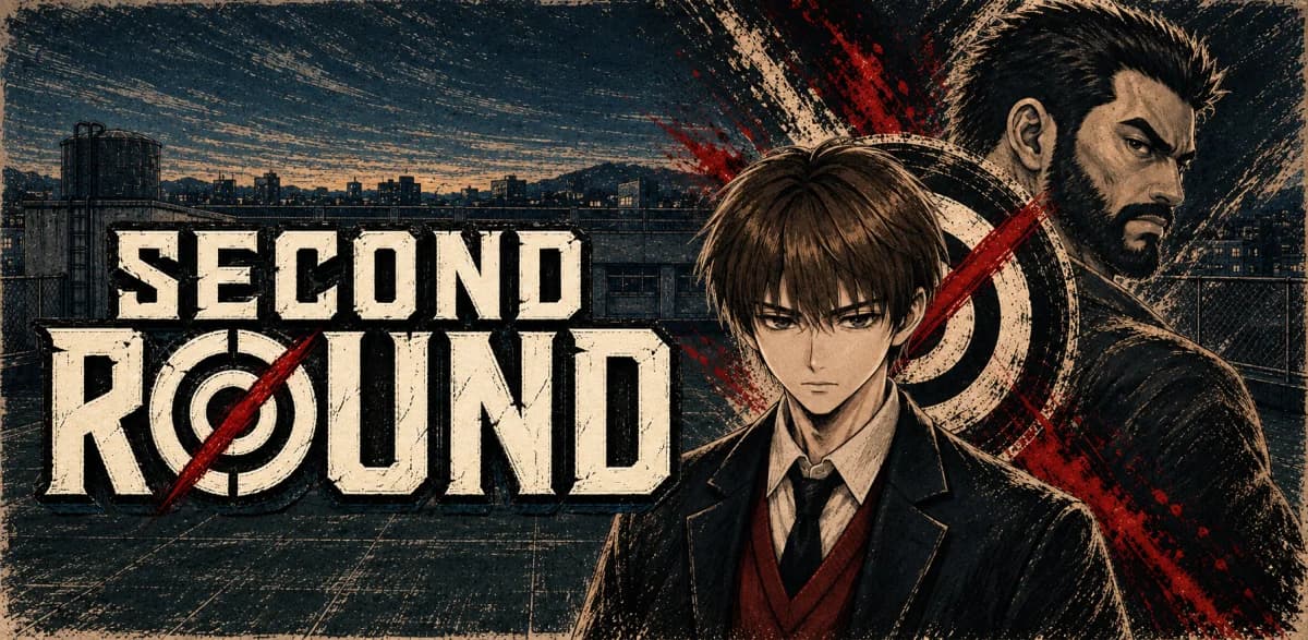 SecondRound 主视觉,描绘高中生道允与他记忆中的冠军